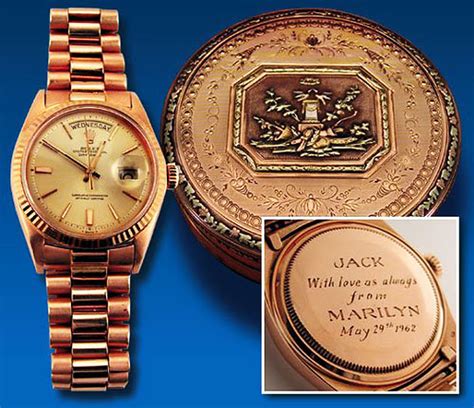 jfk rolex marilyn monroe|JFK wrist watches.